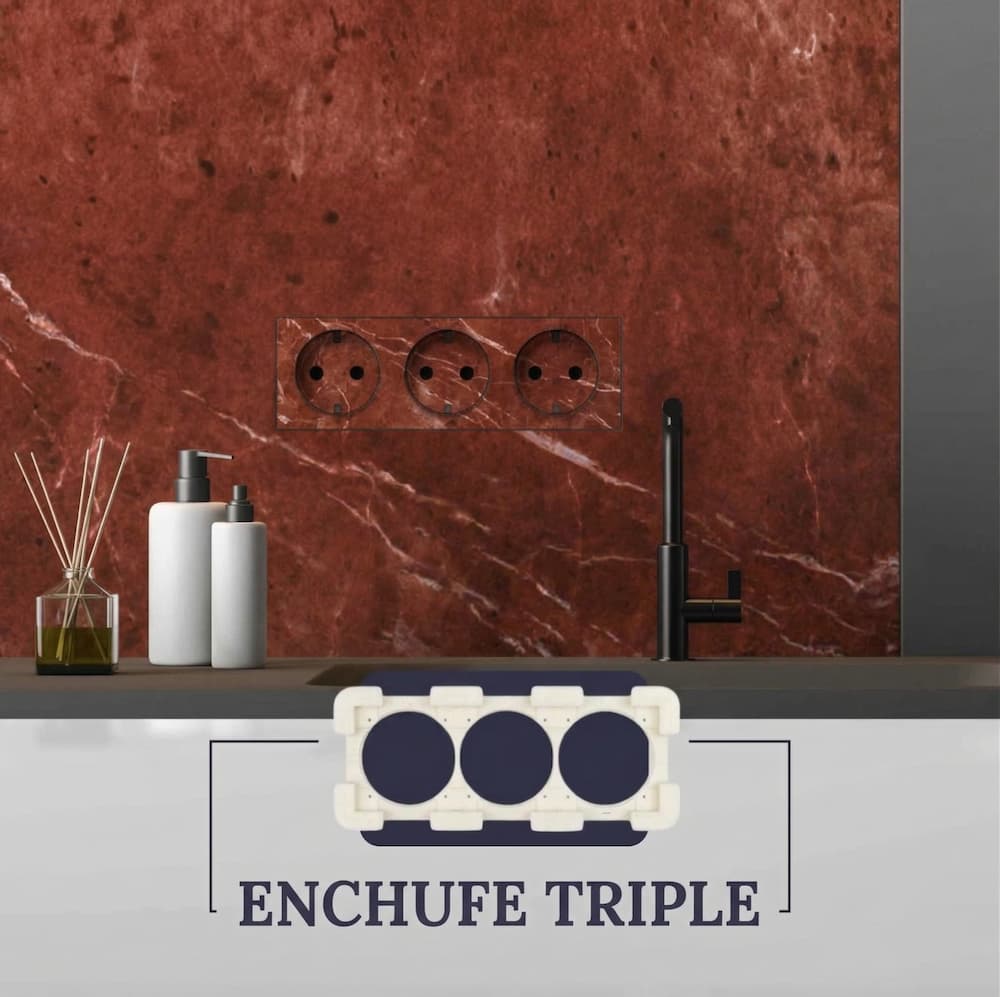 Marco Triple EDPLIT - Detalle montaje